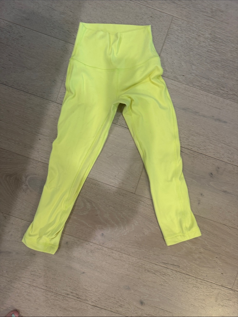 lululemon athletica Neon Yellow High-Waist Leggings